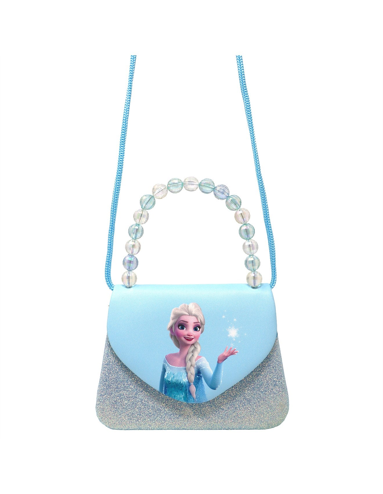 Disney Frozen Elsa Destiny Awaits Sequin Hard Handbag with beaded handle