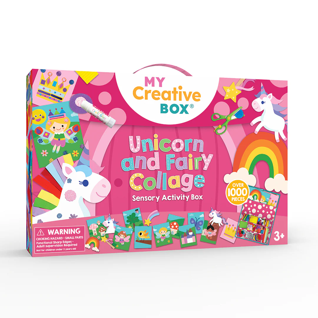 My creative box Unicorn & fairy collage sensory activity box