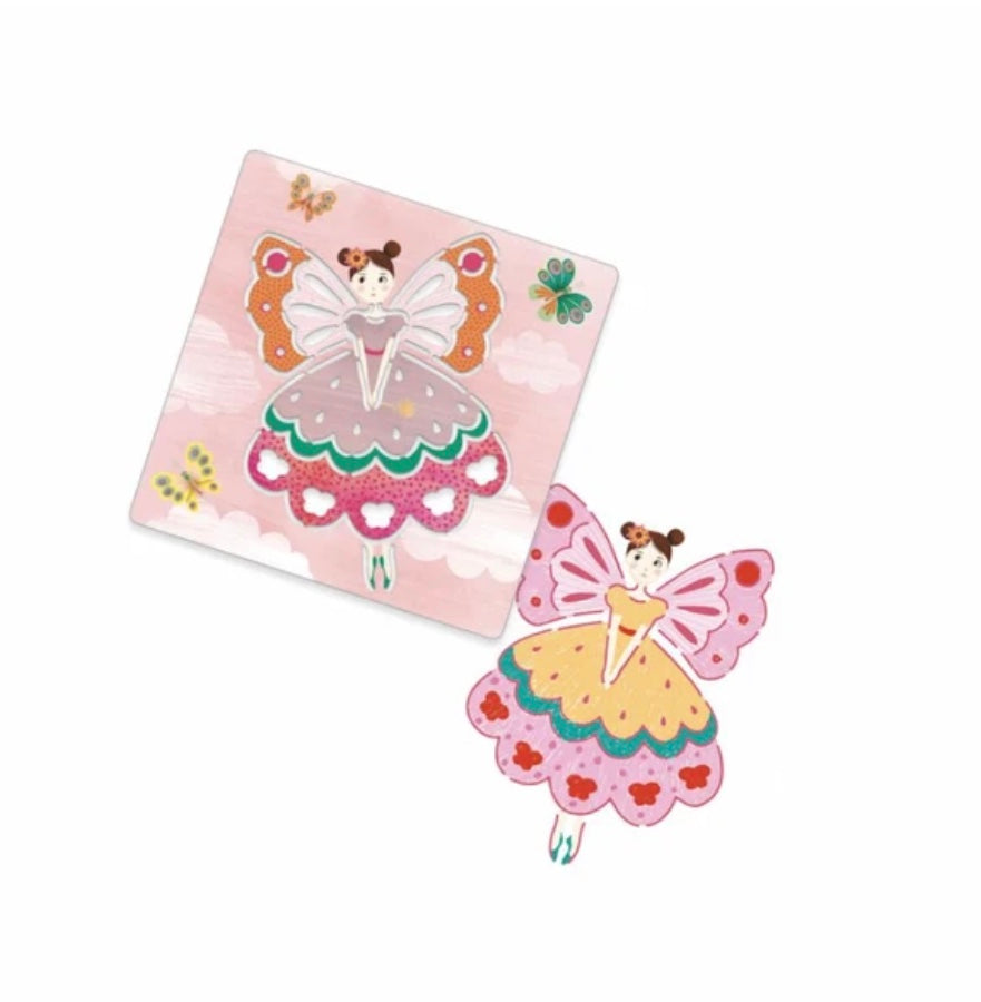 DJECO 5 FAIRY STENCILS