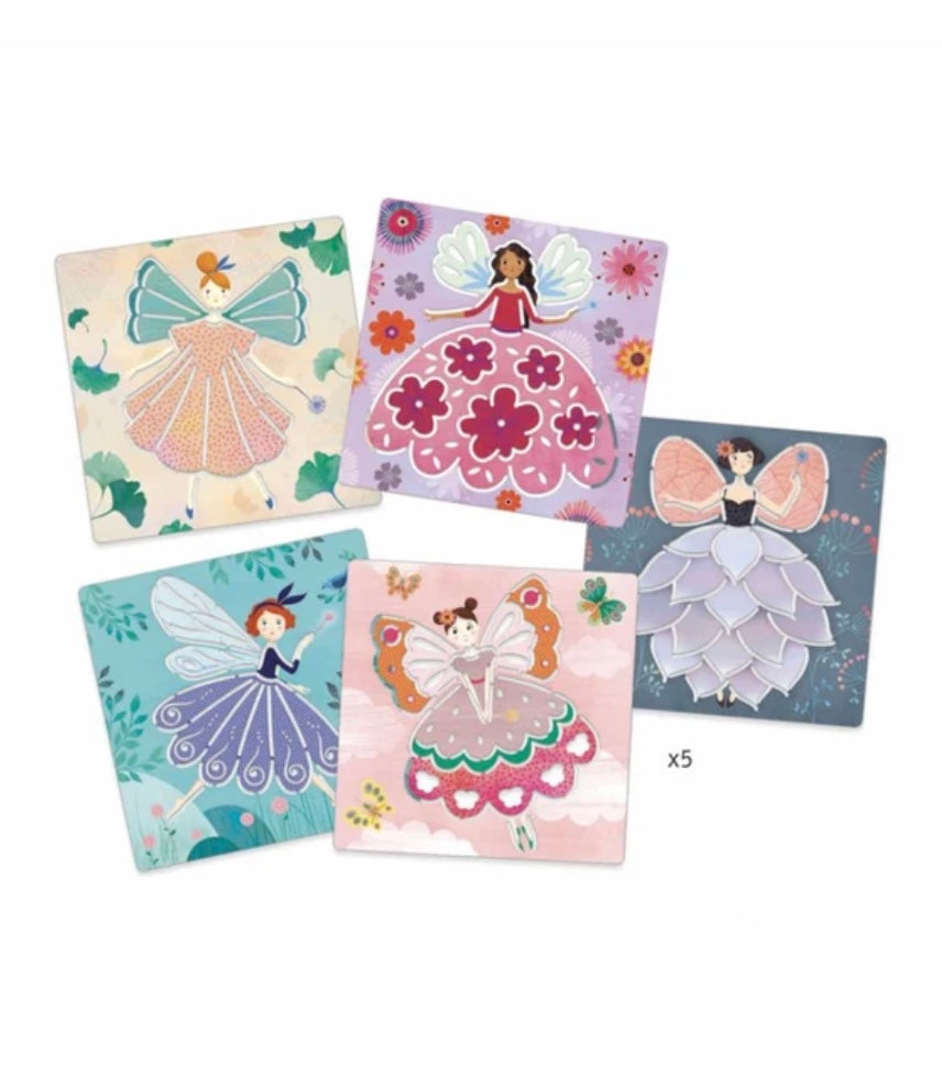 DJECO 5 FAIRY STENCILS