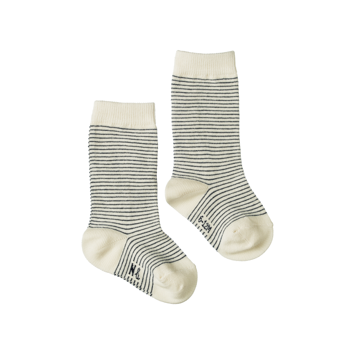 Nature baby organic socks - navy stripe