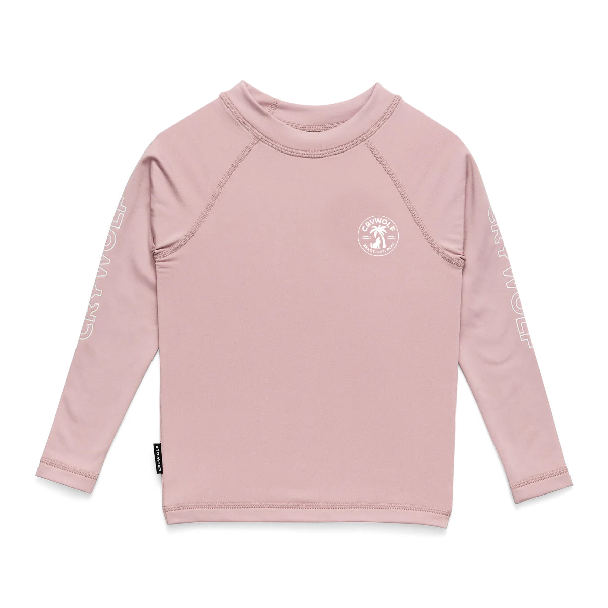 Crywolf thermal rash vest blush in pink