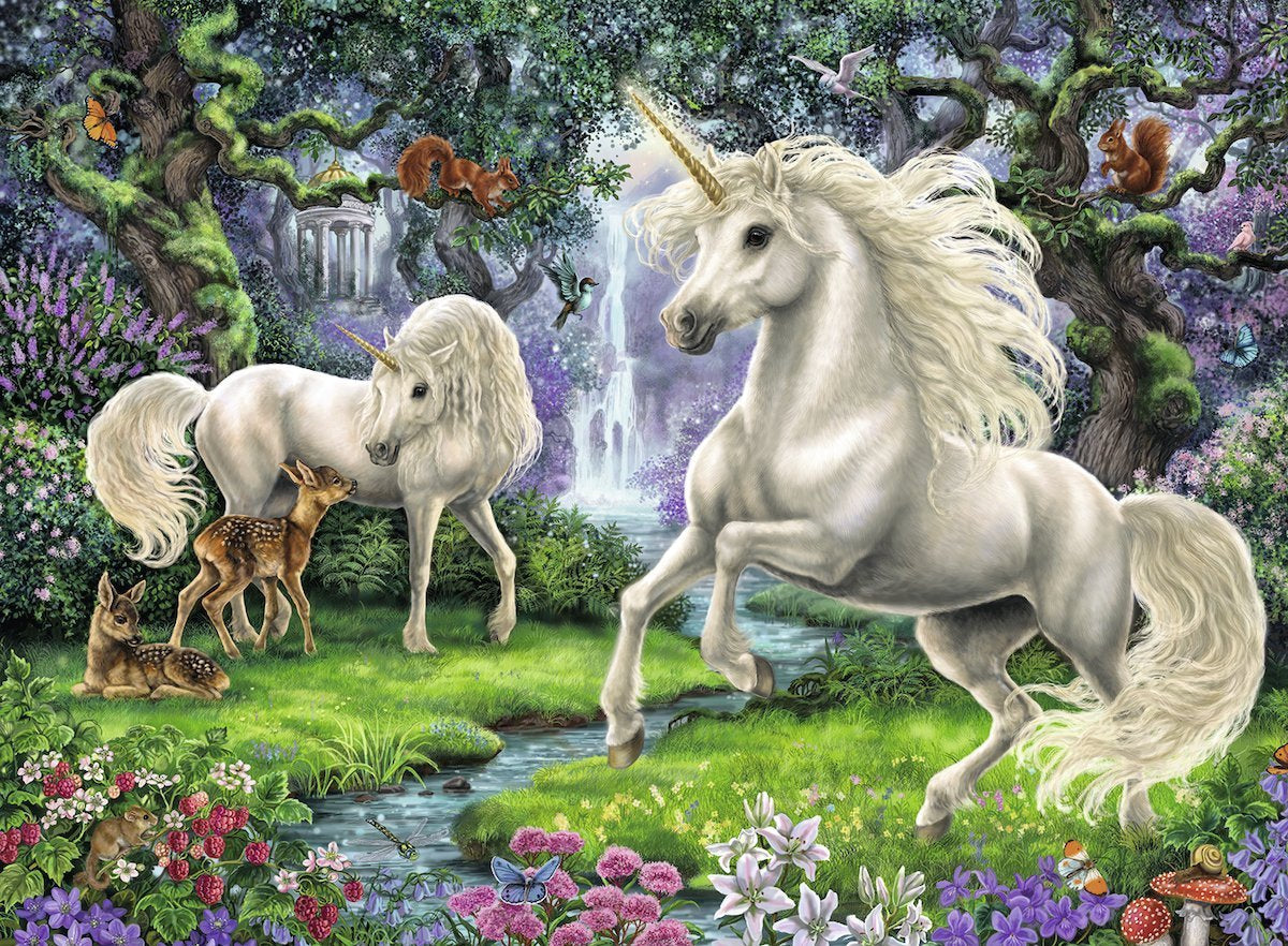 Ravensburger mystical unicorns puzzle 200p