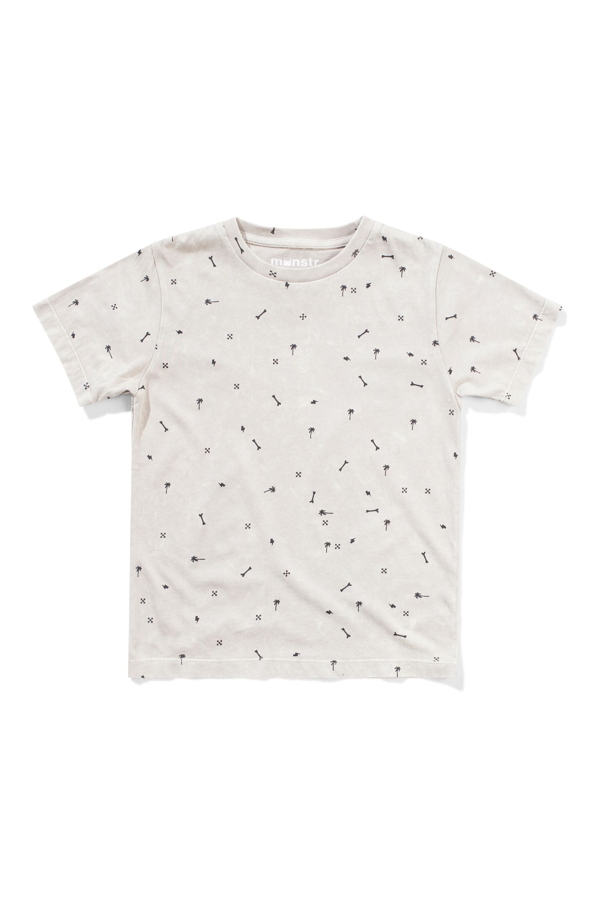 Munster Kids Confetti Tee Mineral Grey in Grey
