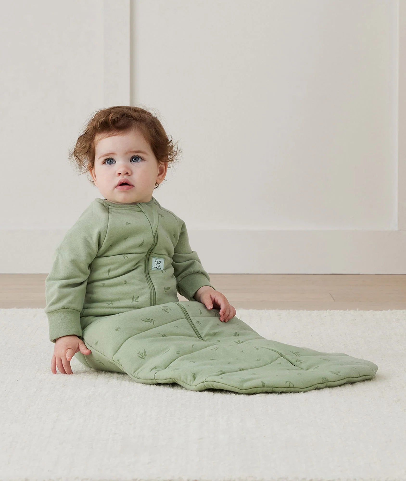 ErgoPouch 2.5 Tog Jersey Sleep Suit Bag willow in green