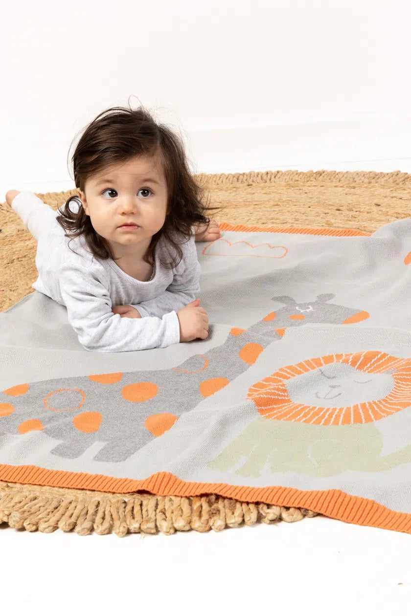 Indus Baby Blanket Jungle Buddies