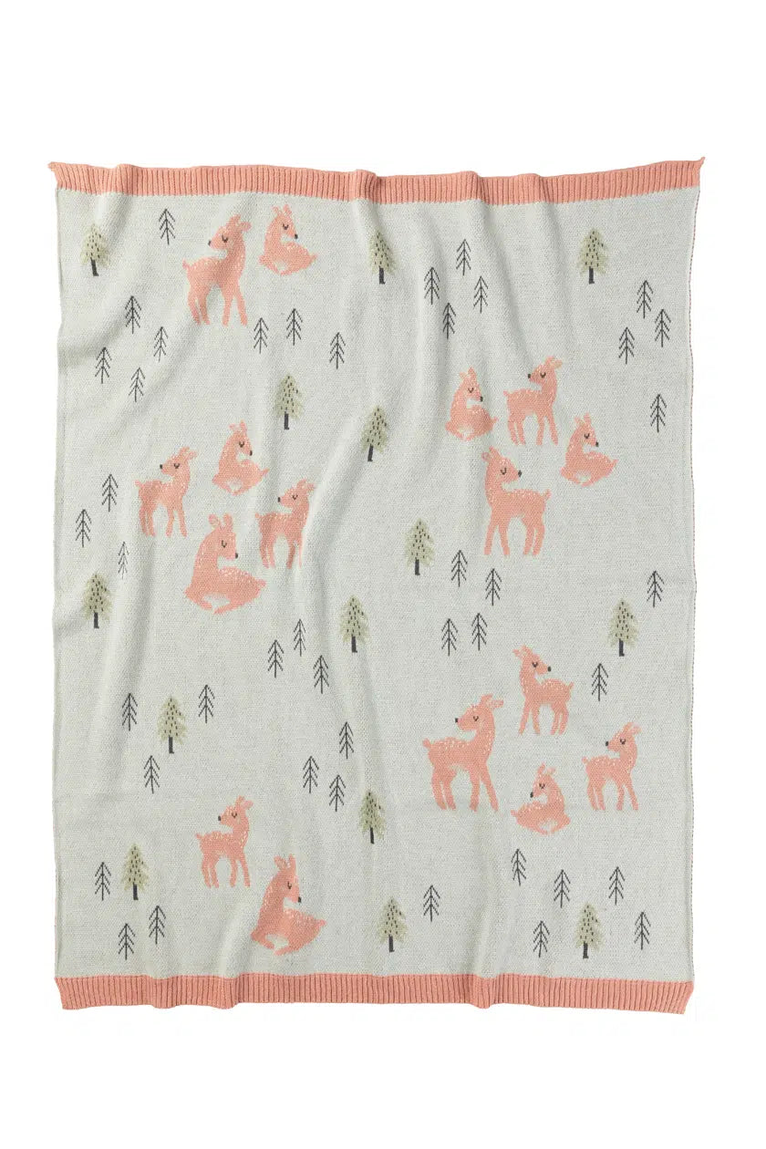 Indus Delilah Deer Baby Blanket