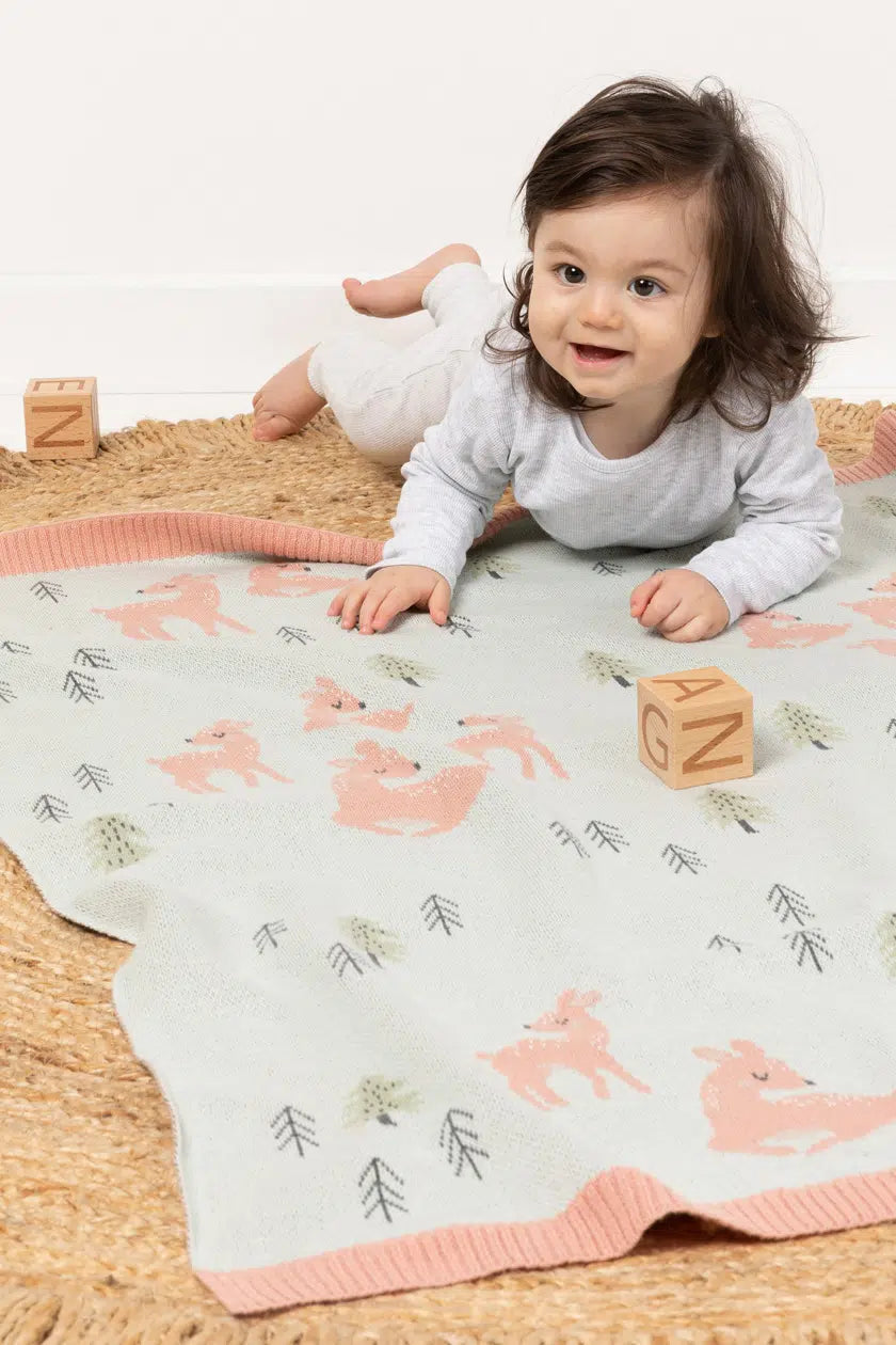 Indus Delilah Deer Baby Blanket