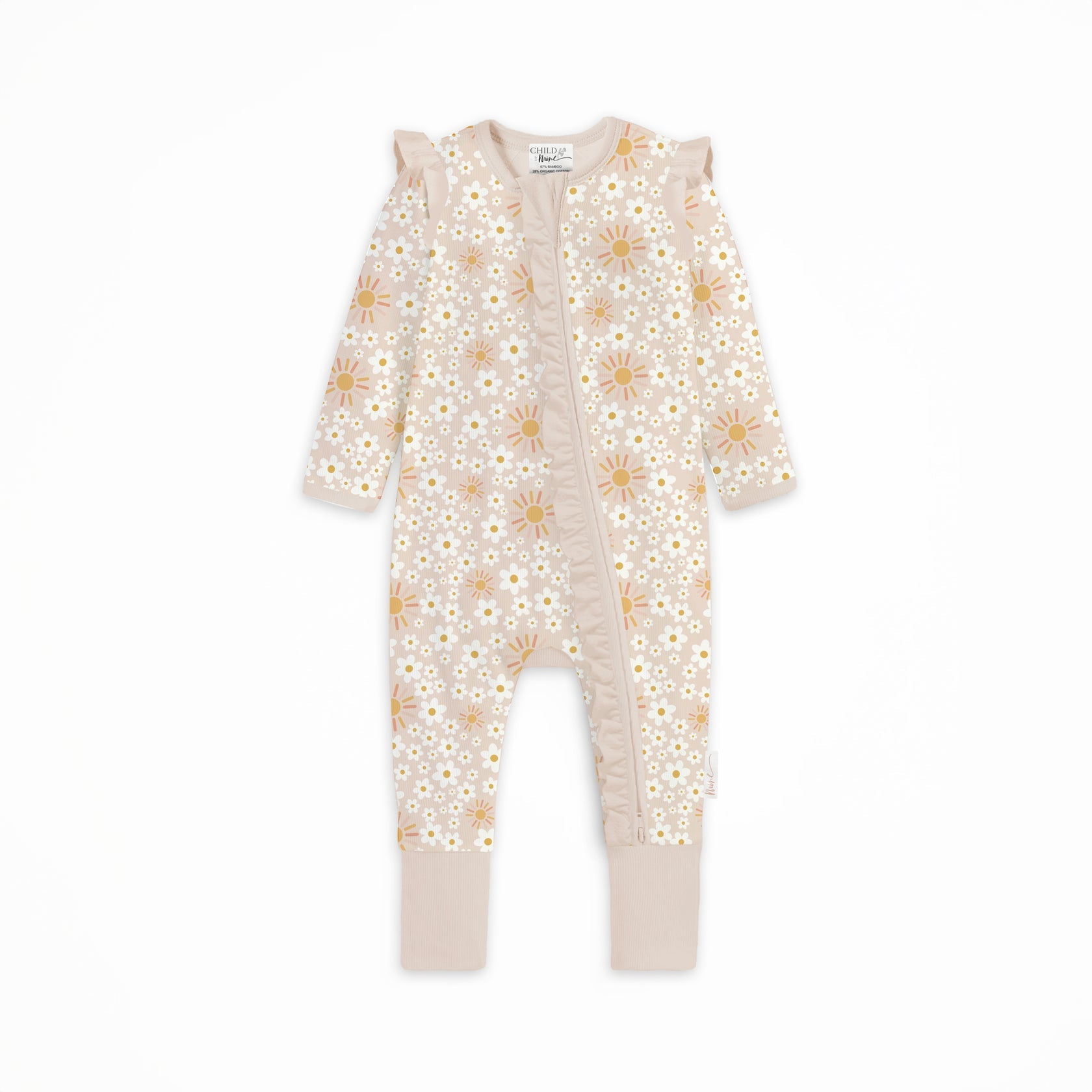 Child of Mine Bamboo Zipsuit Ray of Sunshine Multi