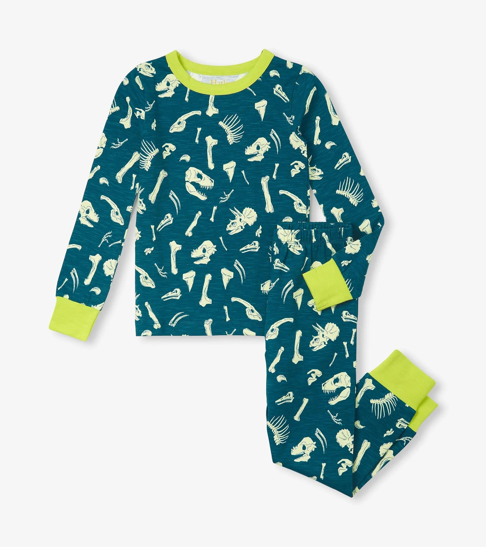 Hatley Dino fossils stretch cotton pyjama set