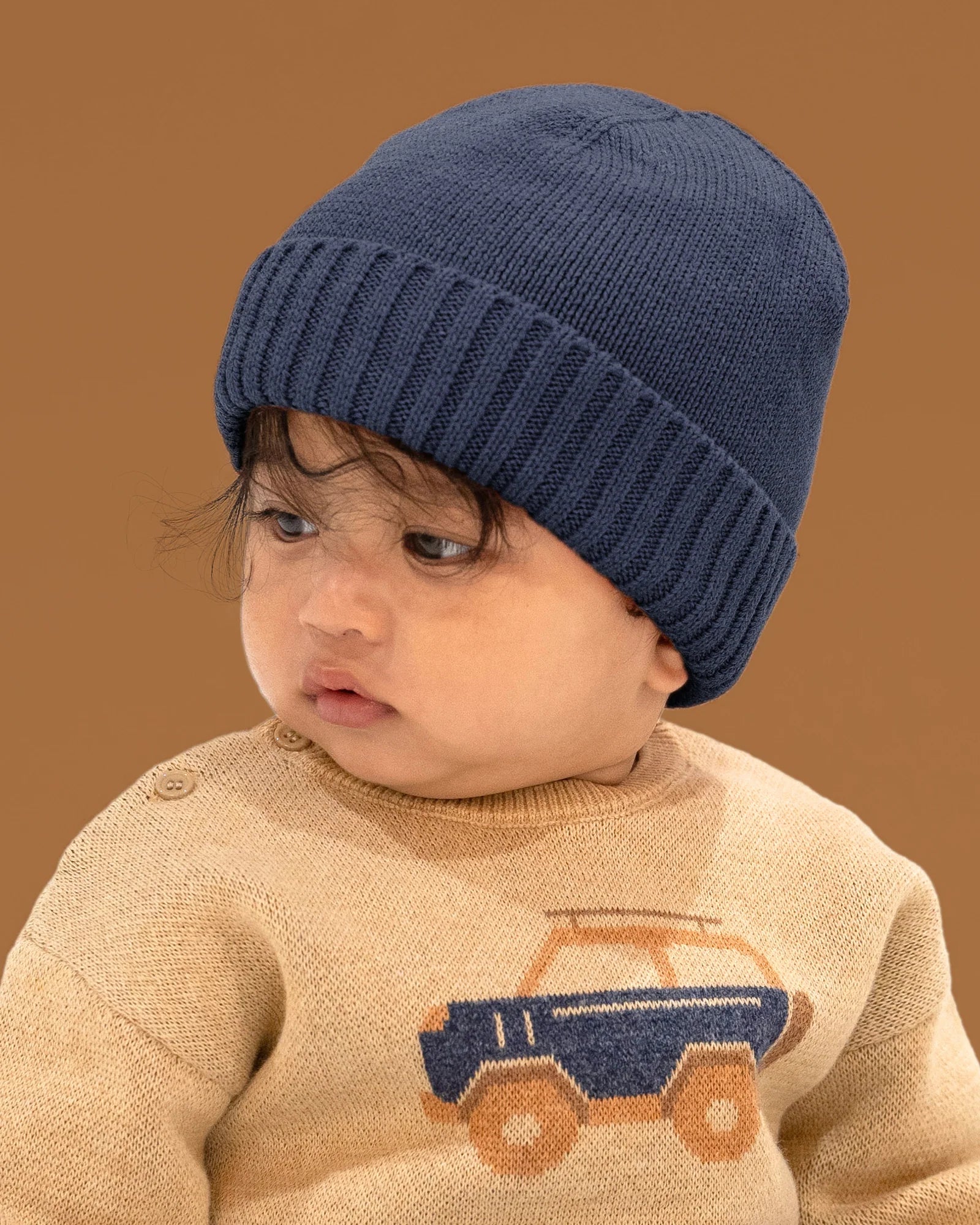 Toshi organic beanie rover in navy