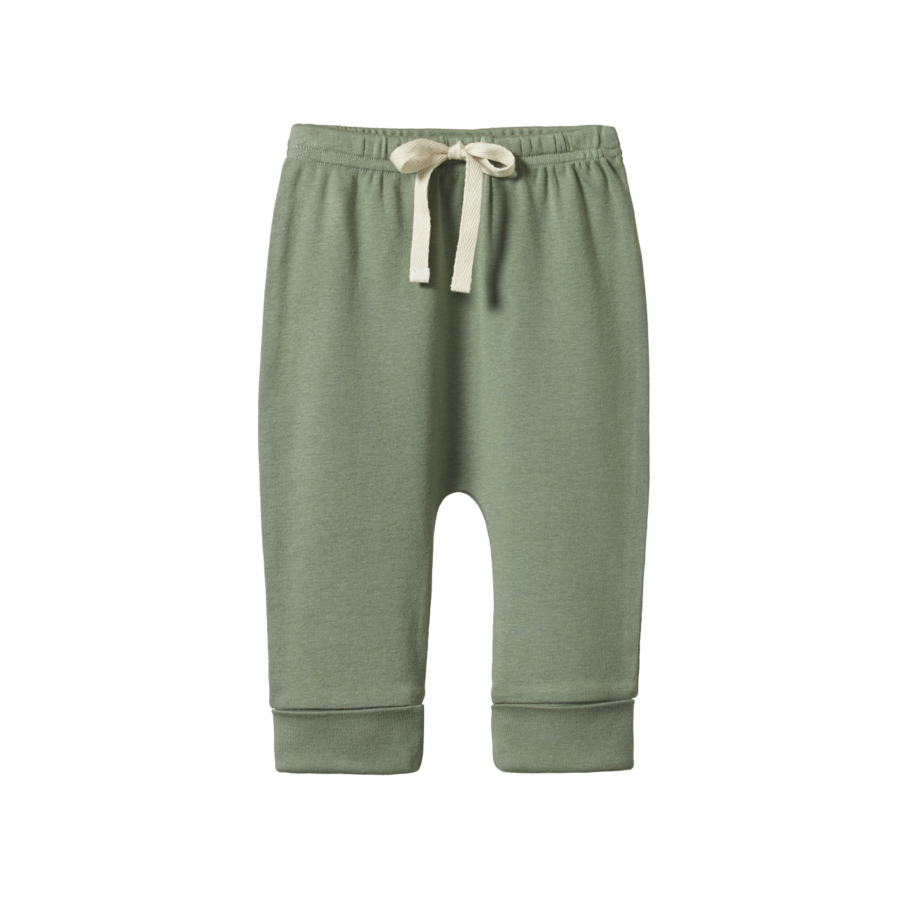 Nature Baby Drawstring Pants Nettle in Green