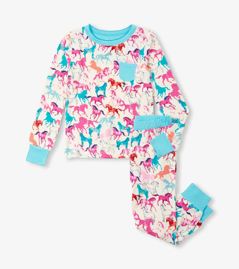 Hatley photo horses bamboo cotton pyjama set