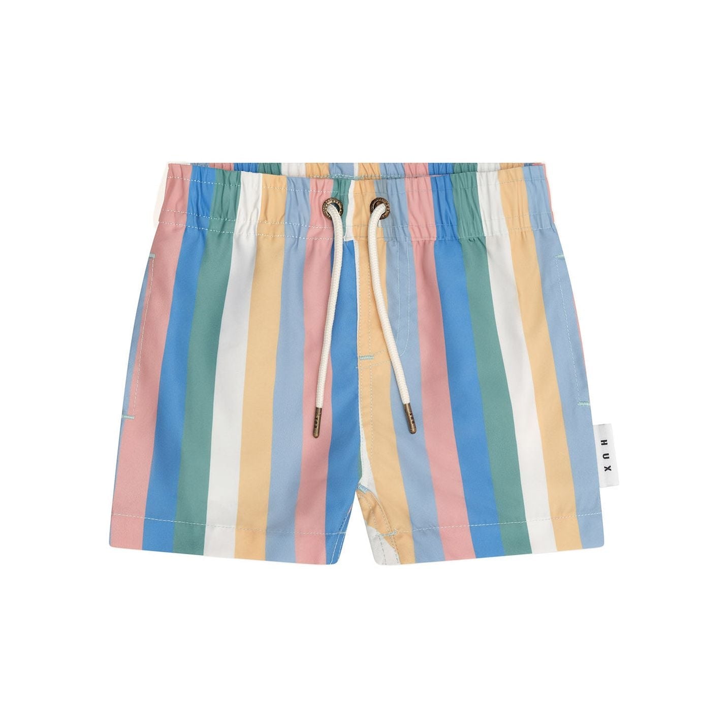 Huxbaby Vintage Stripe Swim Short Multi Stripe in Multi