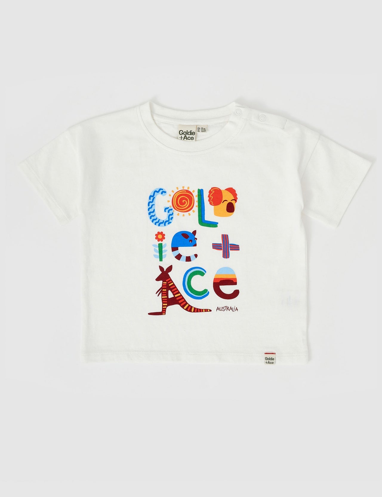 Goldie & Ace Land Down Under T-Shirt in White