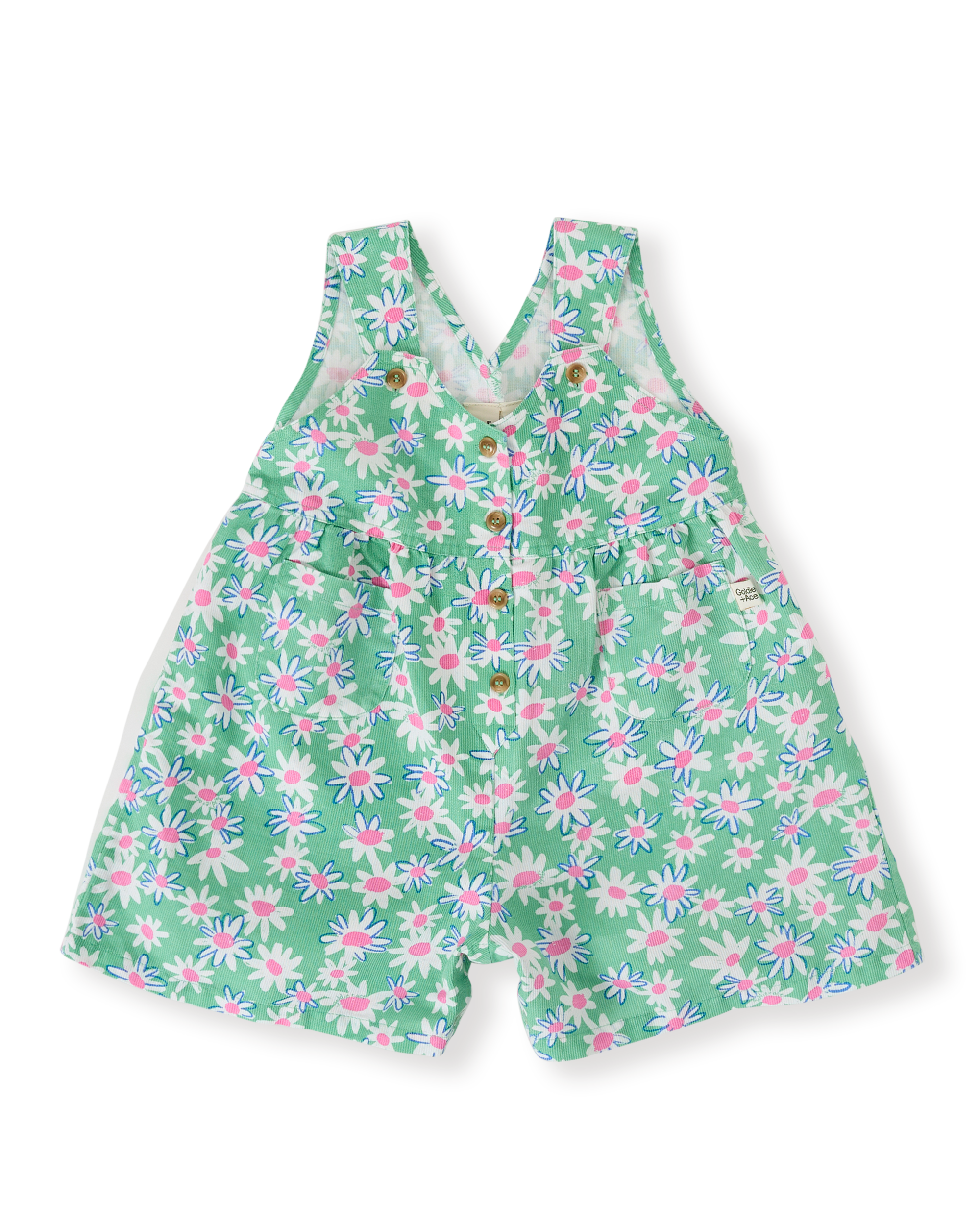 Goldie & Ace daisy patch Sara shortalls