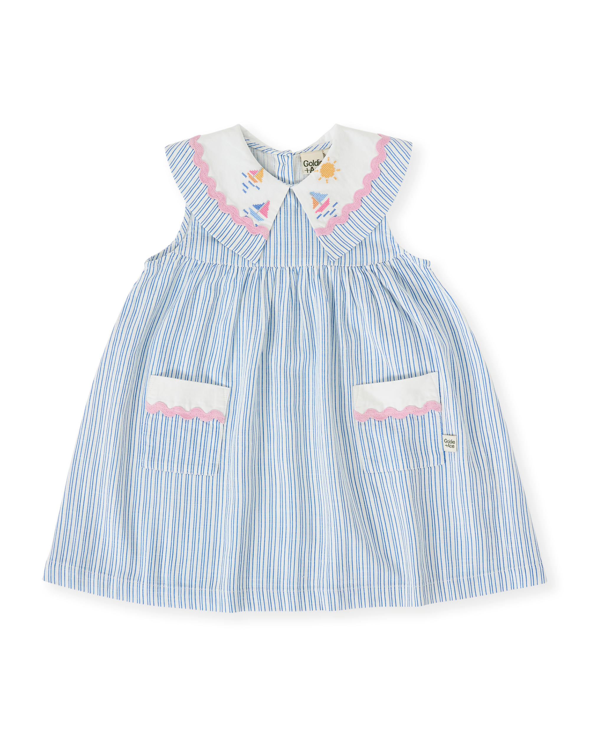 Goldie & Ace sailor stripe Lucy collared dress