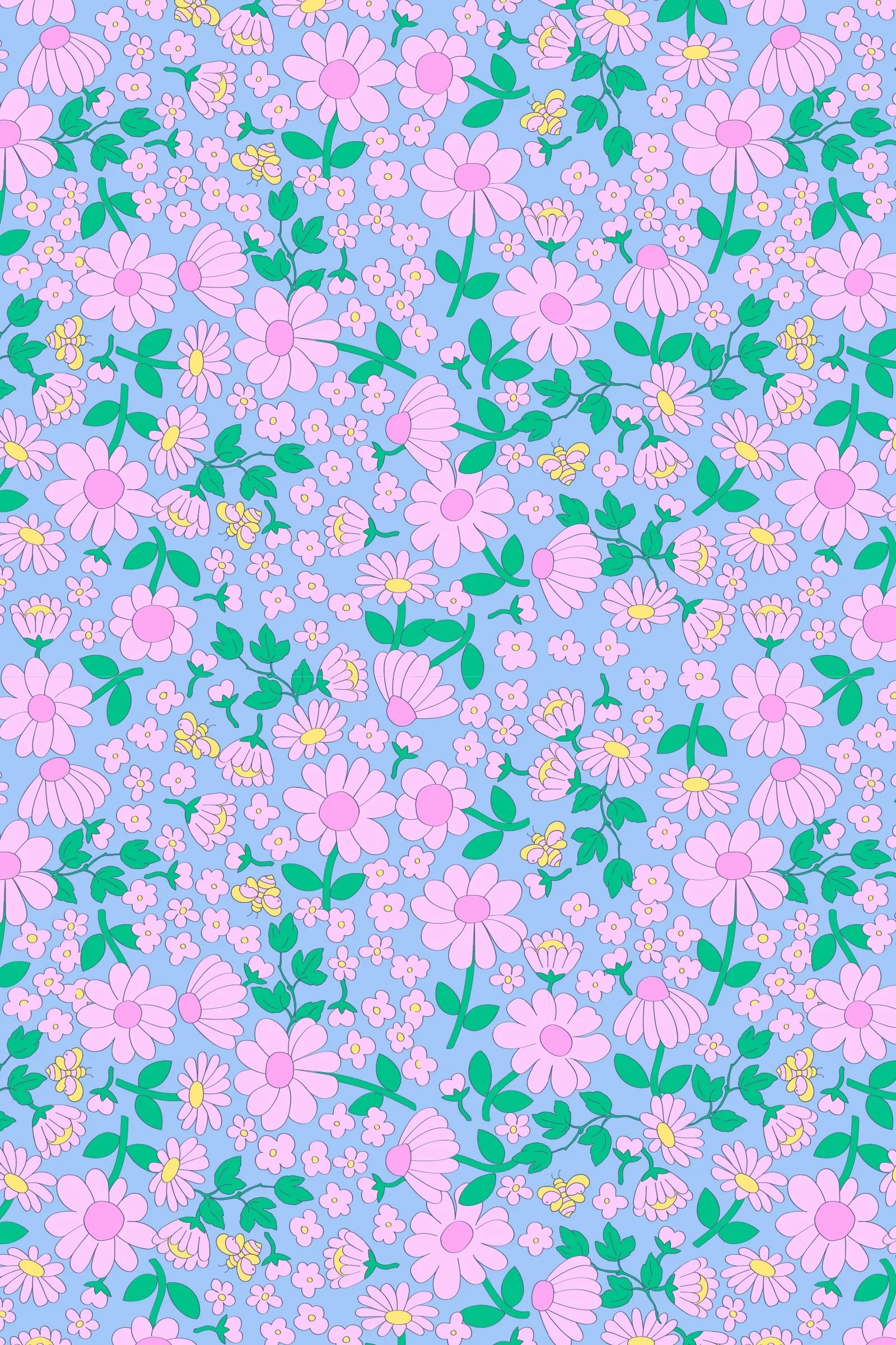 Milky Daisy Fields Nightie in floral