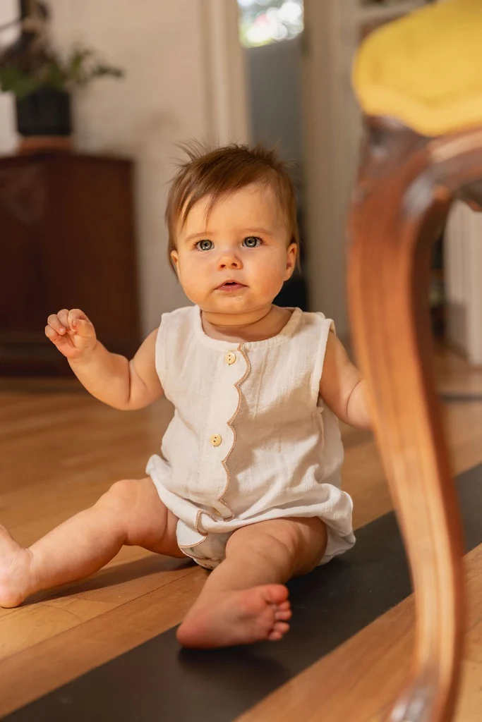 Alex & Ant Bonnie Playsuit in White