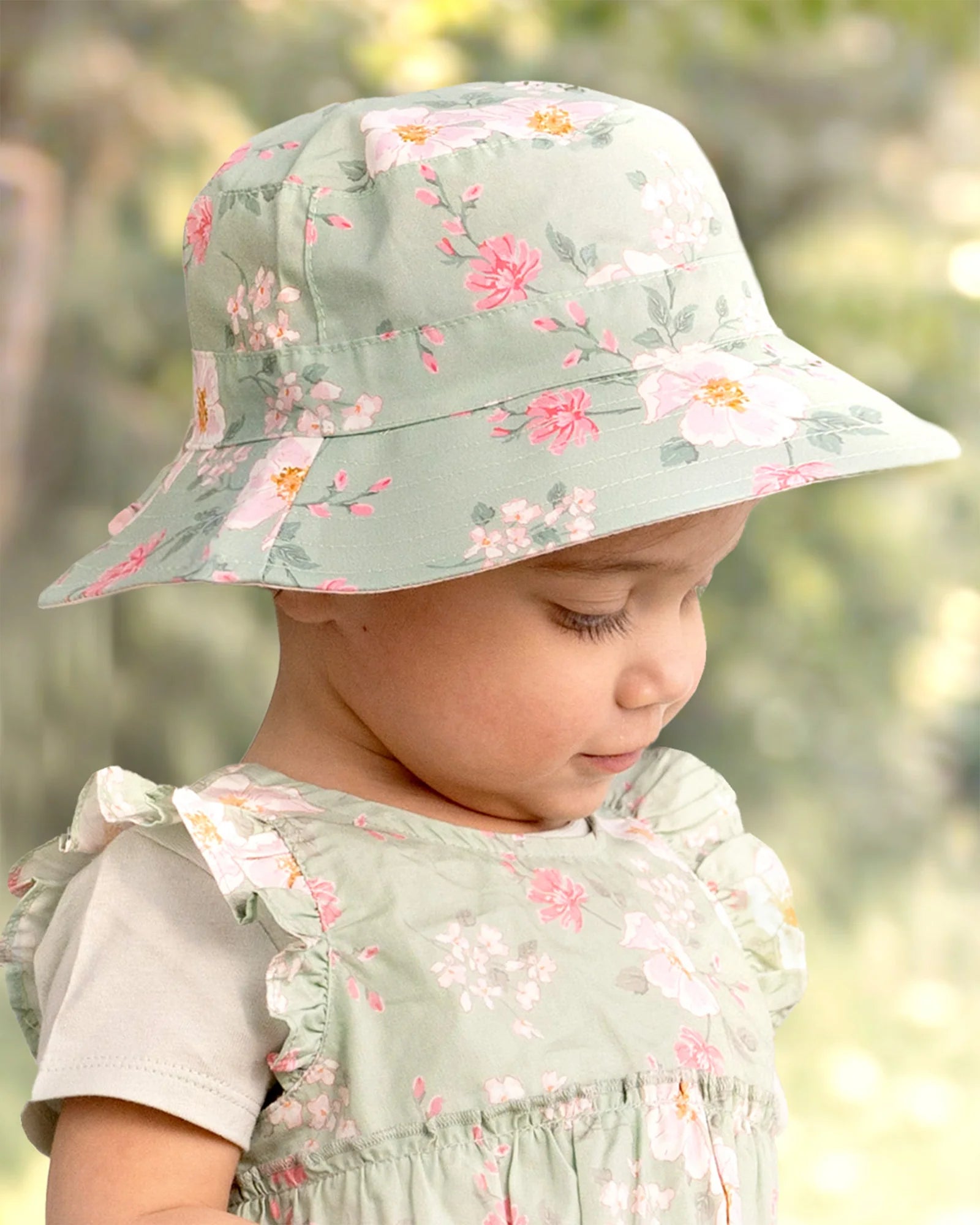 Toshi sunhat desert rose apple in green