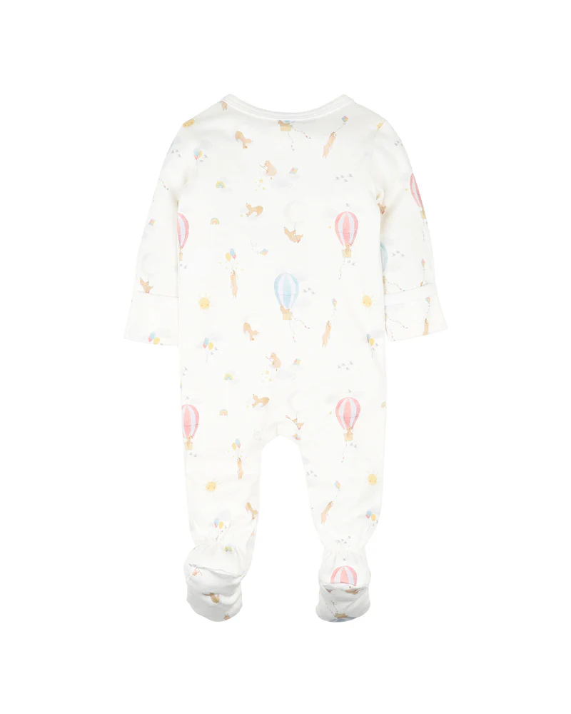 Bebe Morgan Print LS Zip Onesie Morgan Print in Multi