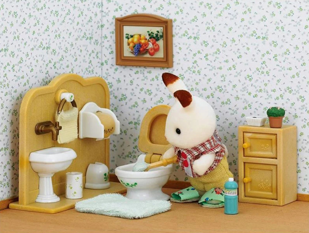 Sylvanian families chocolate rabbit brother set
