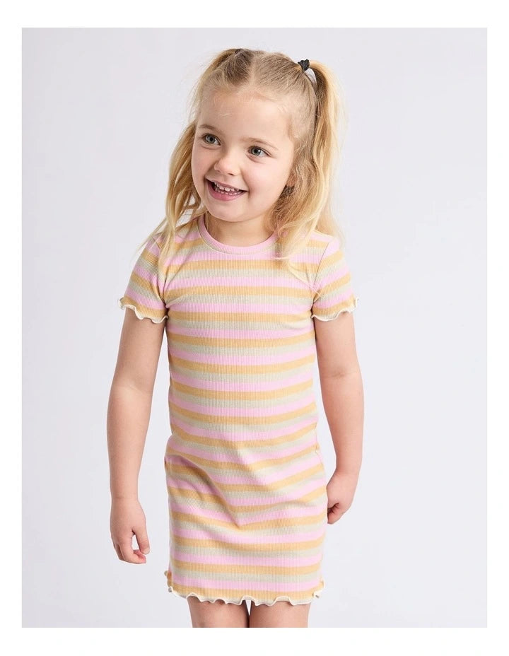 Eve girl callie rib dress in pink