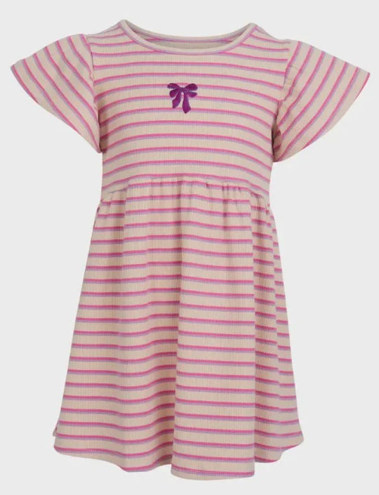 Eve Girl Lottie Rib Dress in Oat