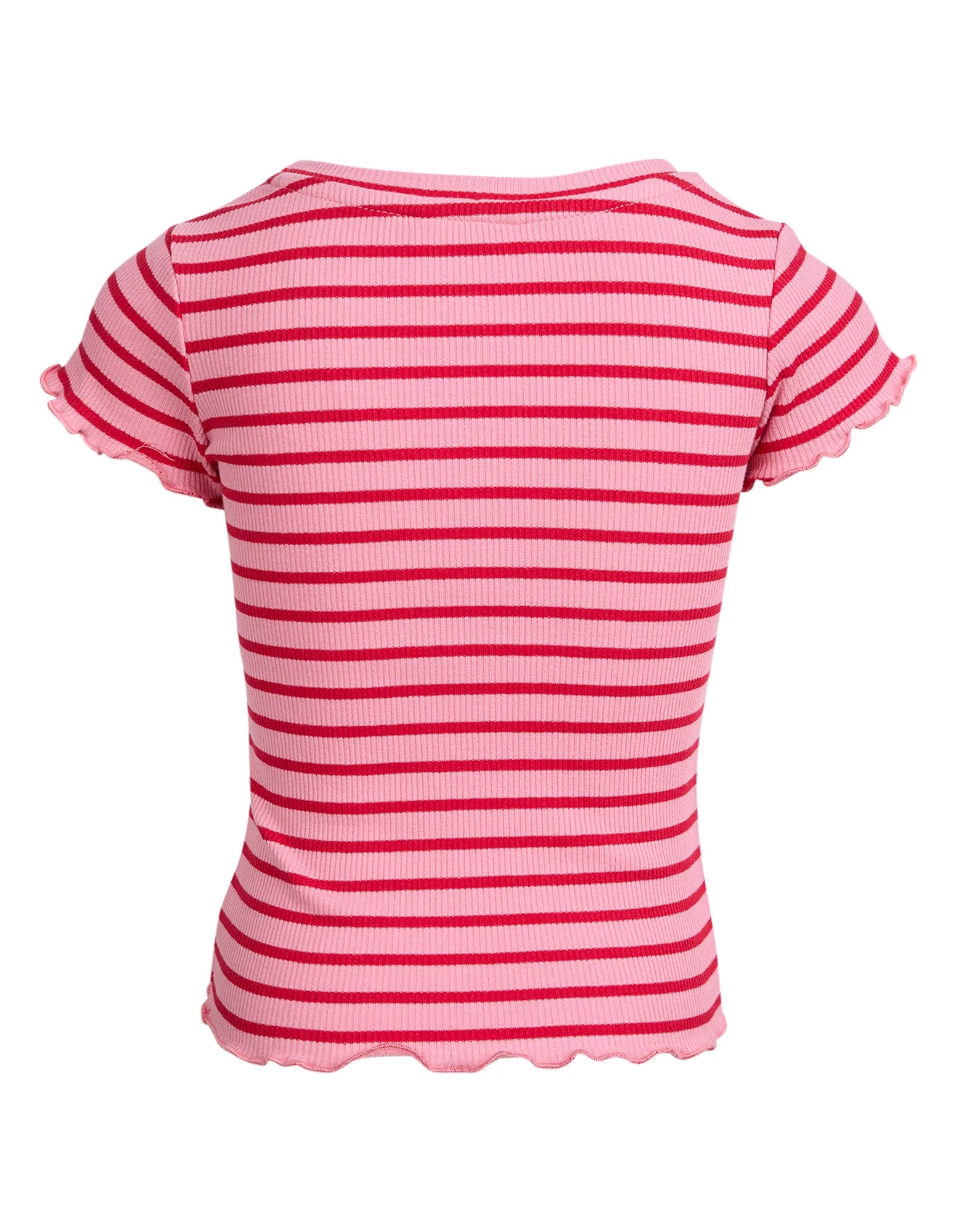 Eve Girl Lottie Rib Tee in Pink