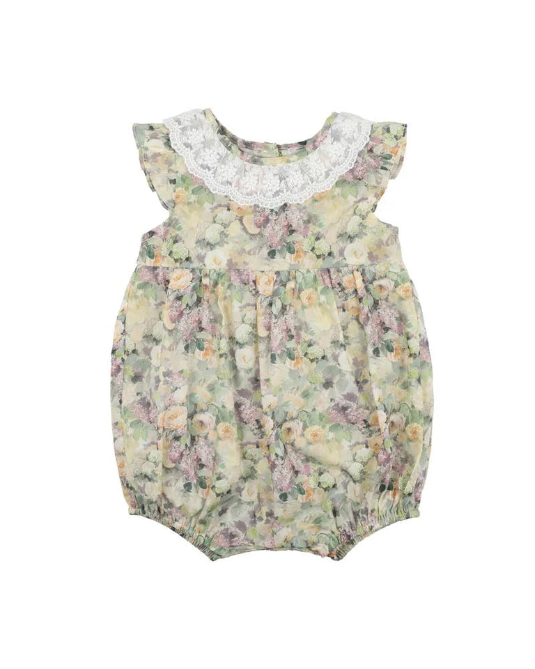 Bebe Liberty lace collar bodysuit in hampstead summer print