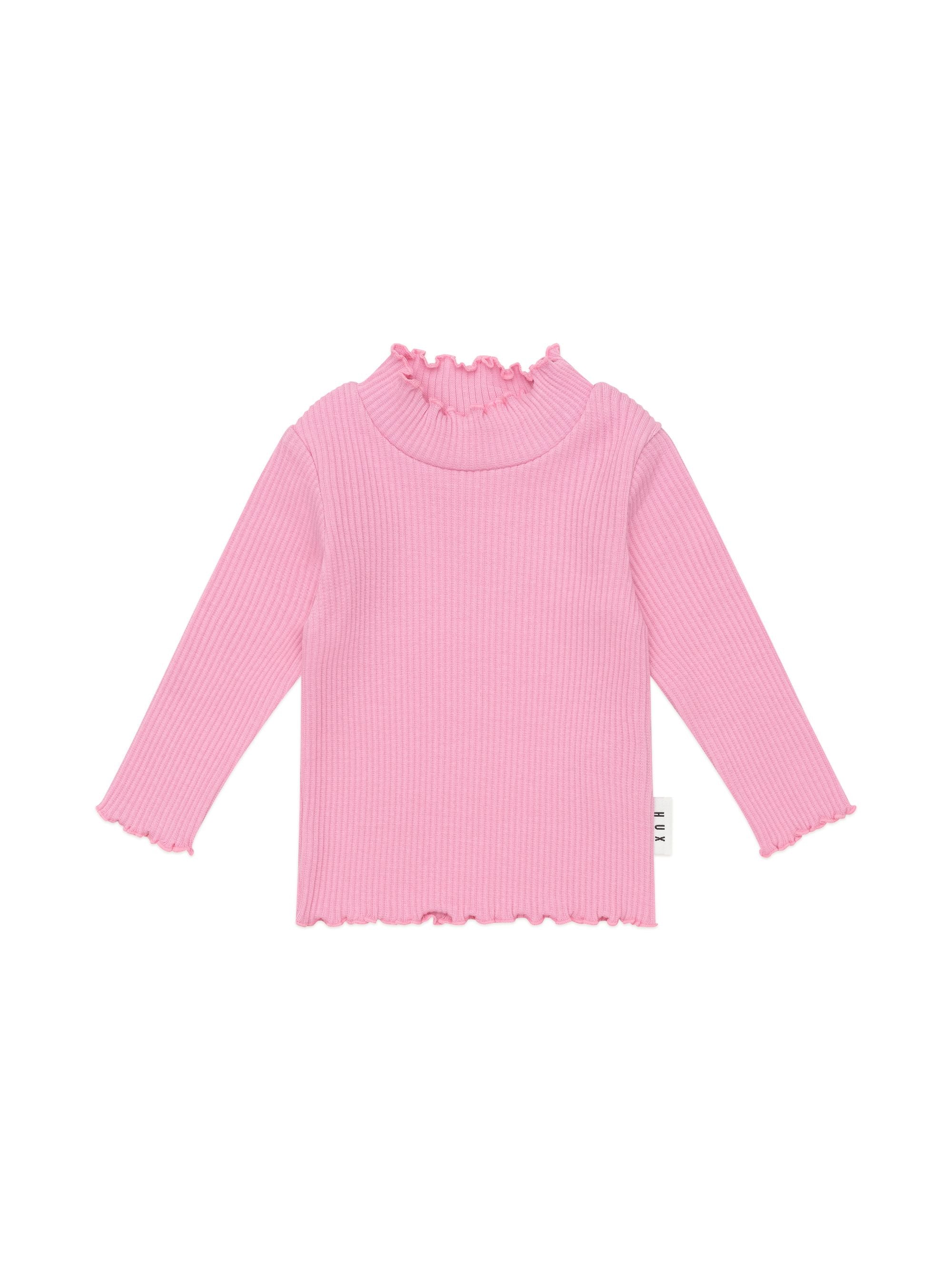 Huxbaby Peony Rib Skivvy in Pink