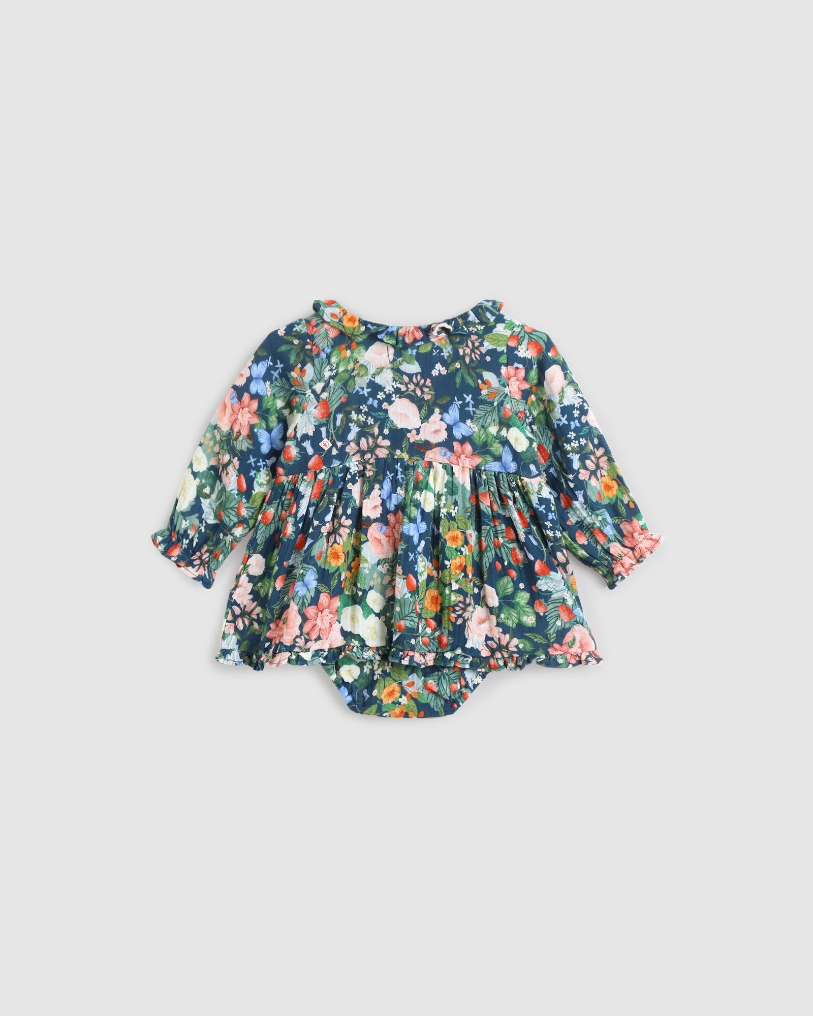 Alex & Ant Ivy Baby Dress in Strawberry Navy