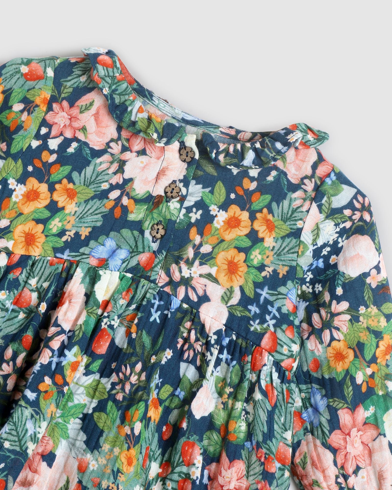 Alex & Ant Ivy Baby Dress in Strawberry Navy