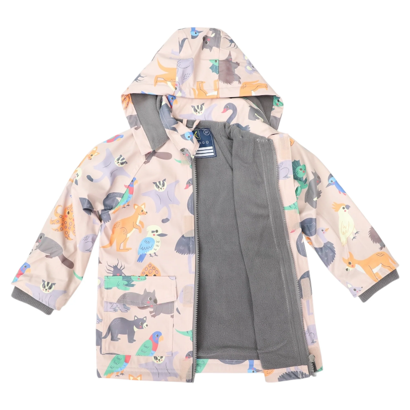 Korango Australian Animal Raincoat in Beige