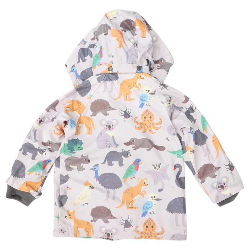 Korango Australian Animal Raincoat in Grey