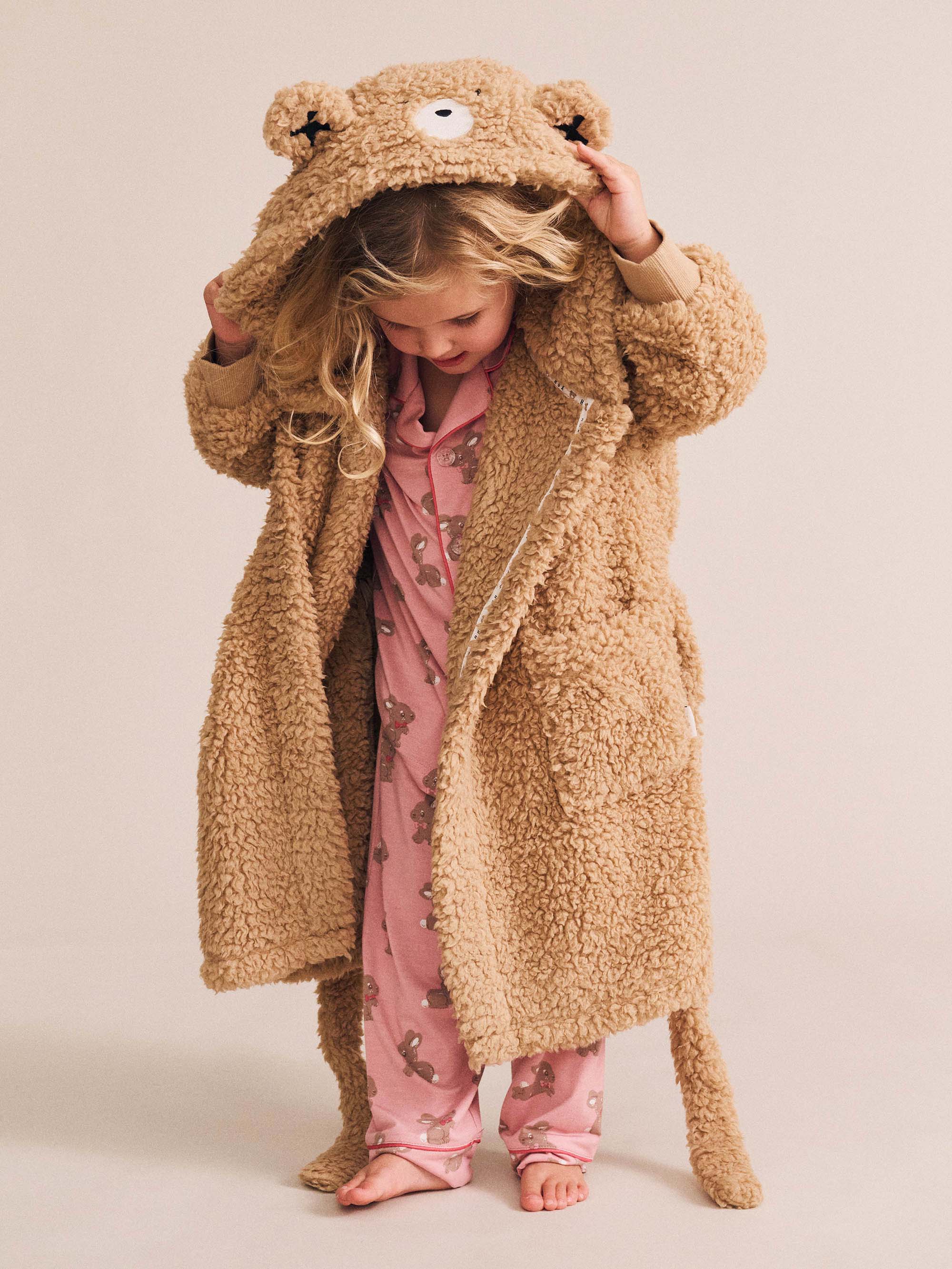 Huxbaby classic Hux snuggle Robe in brown