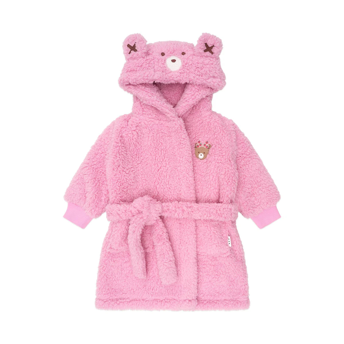 Huxbaby strawberry fields forever snuggle Robe In pink