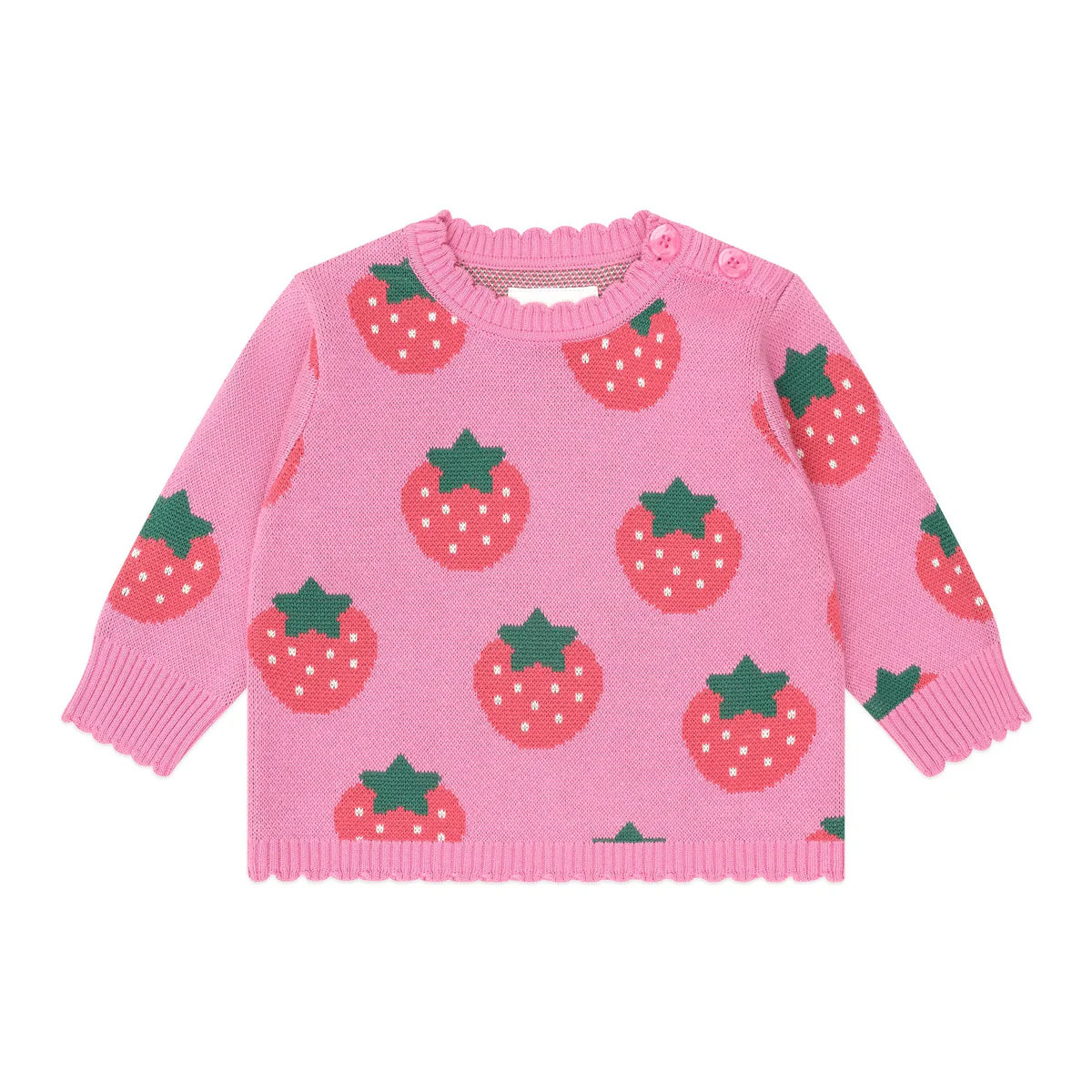 Huxbaby fields forever pullover in strawberry print