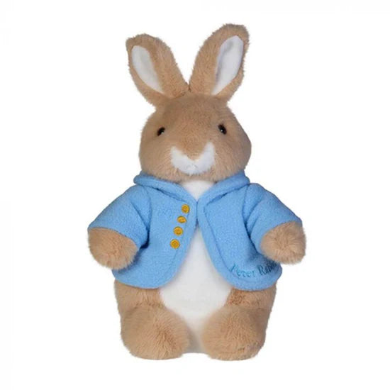Beatrix potter peter rabbit classic soft toy large in blue 30cm