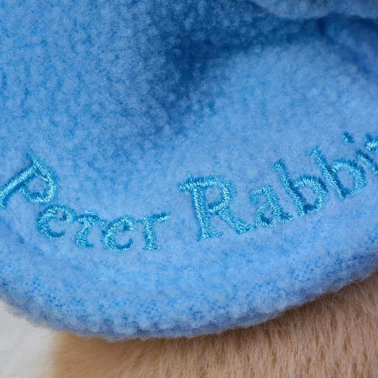 Beatrix potter peter rabbit classic soft toy large in blue 30cm