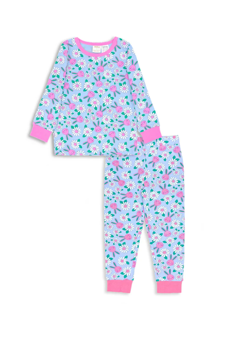Milky Bunny Long Sleeve Pyjamas in Honey Bunny