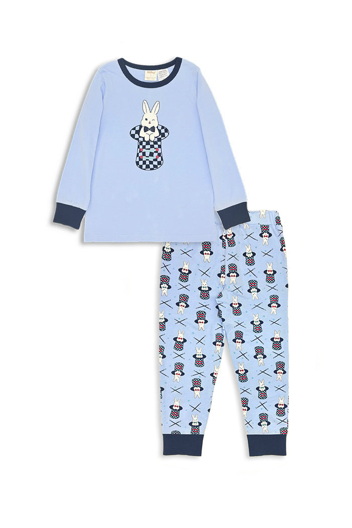 Milky Magic Bunny Pyjamas in Ice Blue