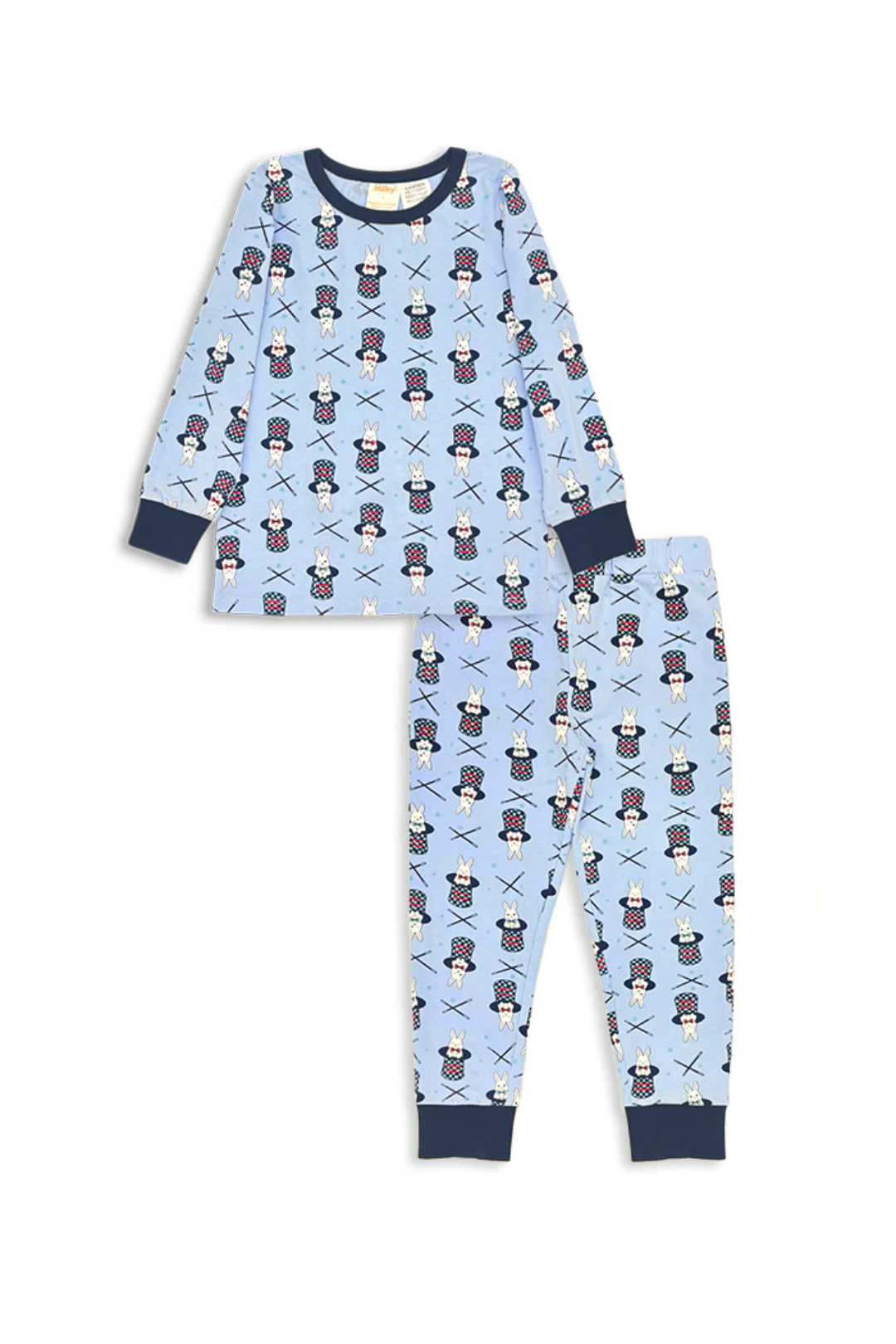 Milky Bunny Pyjamas in Ice Blue
