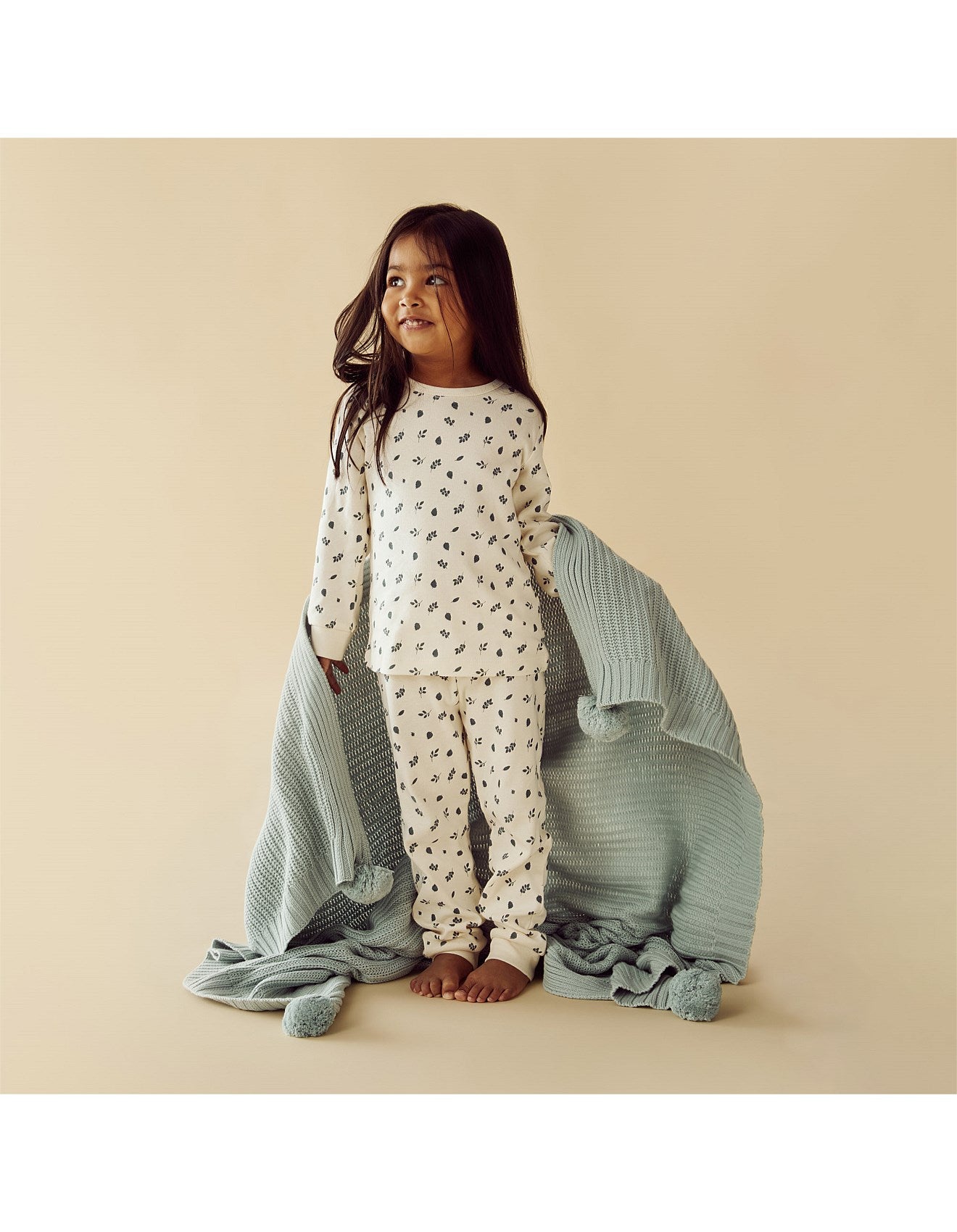 Wilson & Frenchy Twilight Leaf Organic Long Sleeved Pyjamas