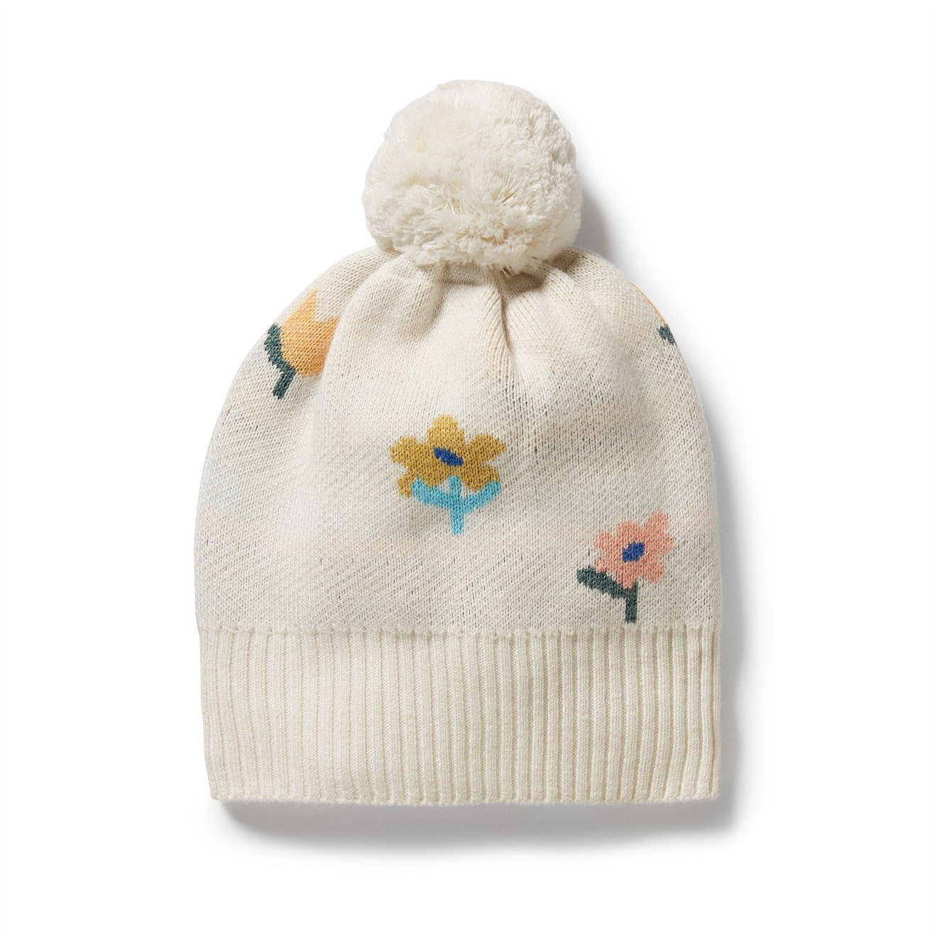 Wilson & Frenchy Flower Pop Organic Knitted Jacquard Hat