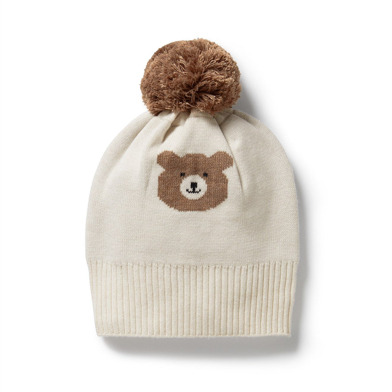 Wilson & Frenchy Beary Cute Organic Knitted Jacquard Hat