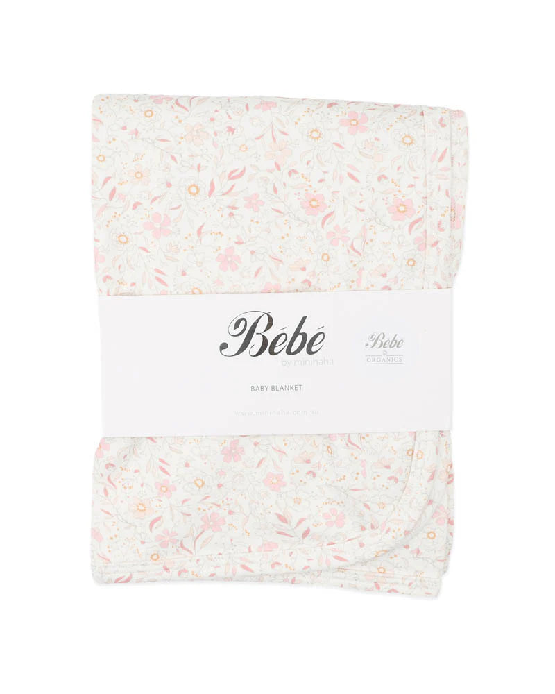 BEBE FAYE PRINT BUNNY RUG in pink floral