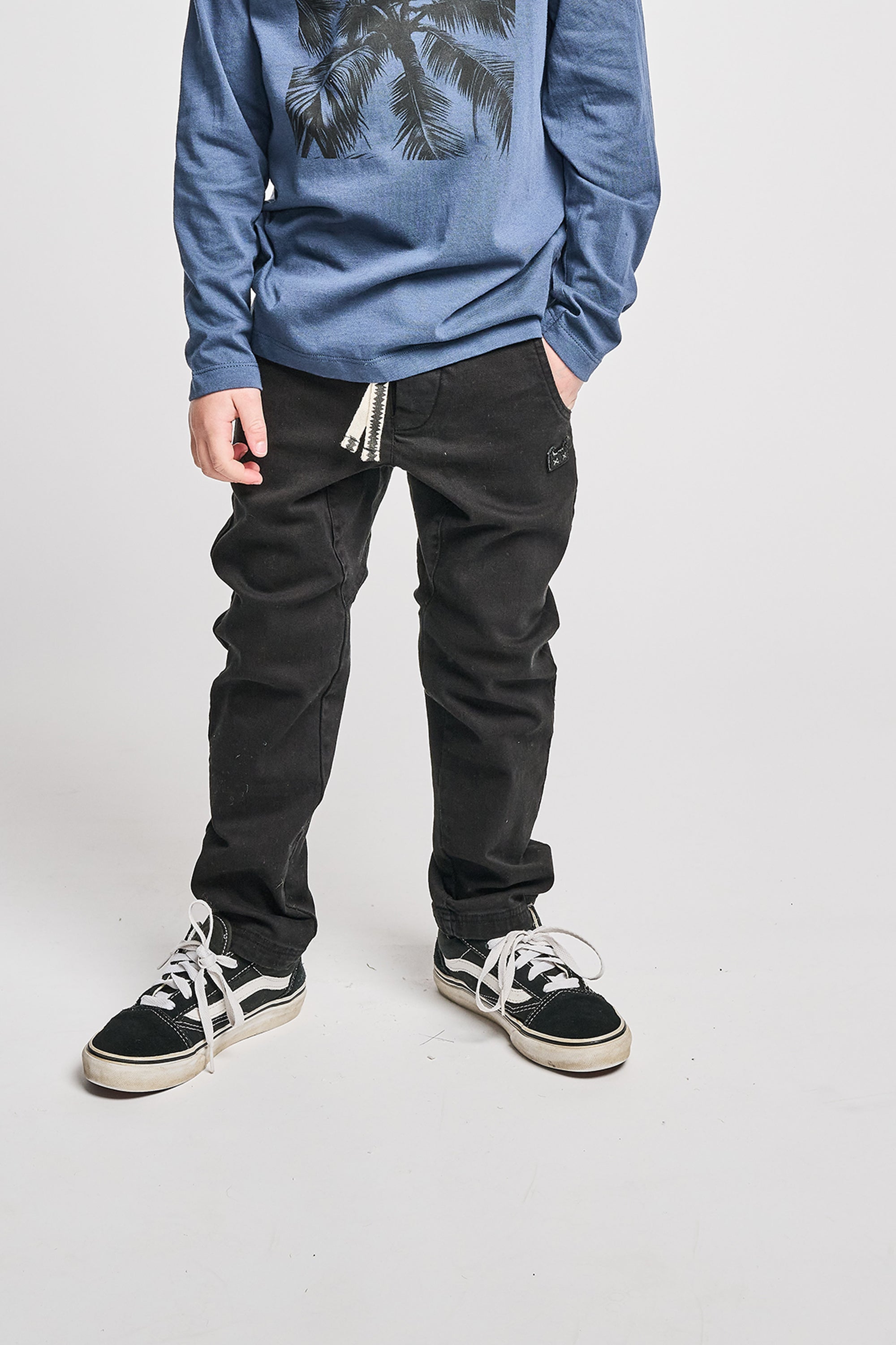 Munster Kids beams denim pant in black