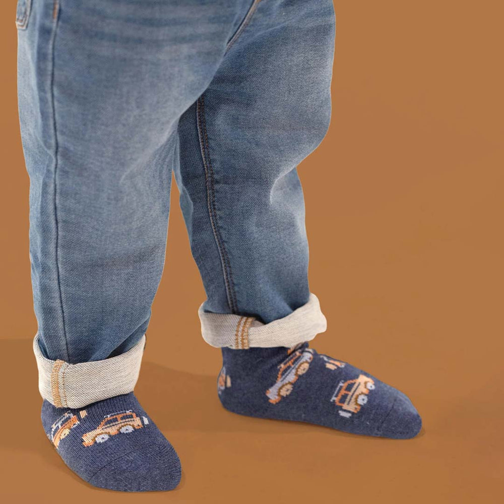 Toshi Organic Socks Ankle Jacquard in High Country