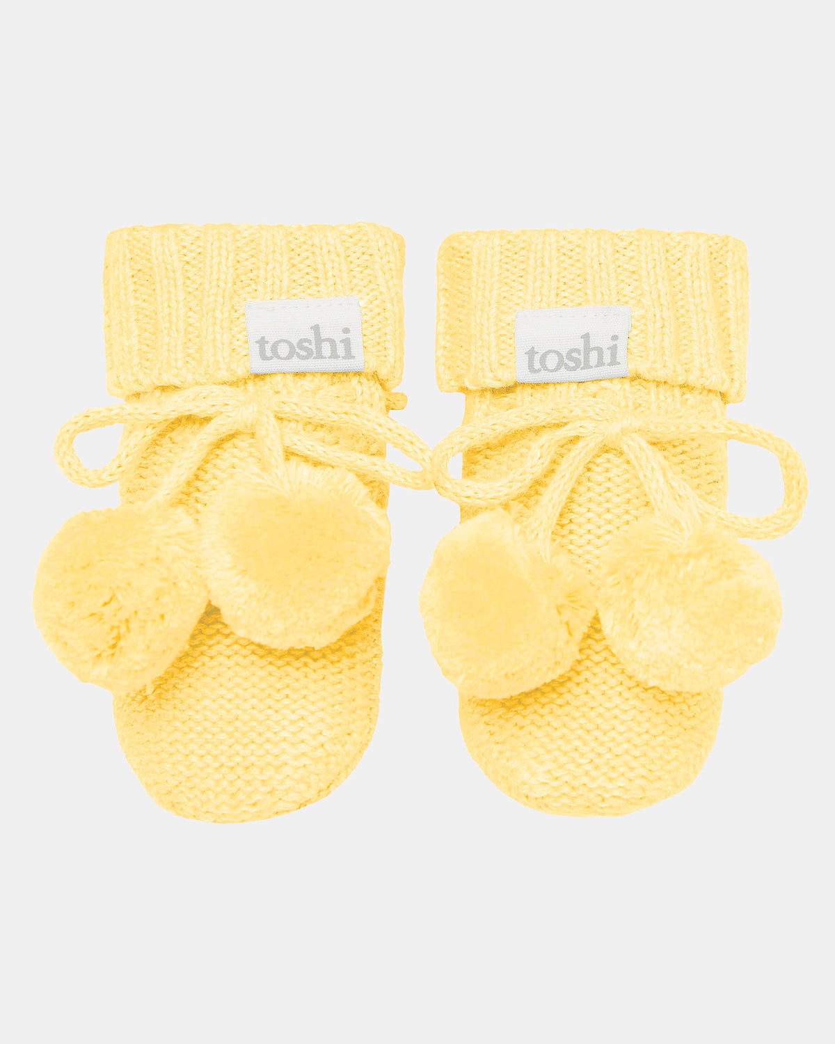 Toshi Organic Booties Marley Banana in yellow